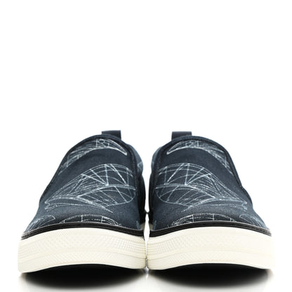 Louis Vuitton Canvas Victory Boats Slip On Sneakers 8 Pacific Blue 2 of 10
