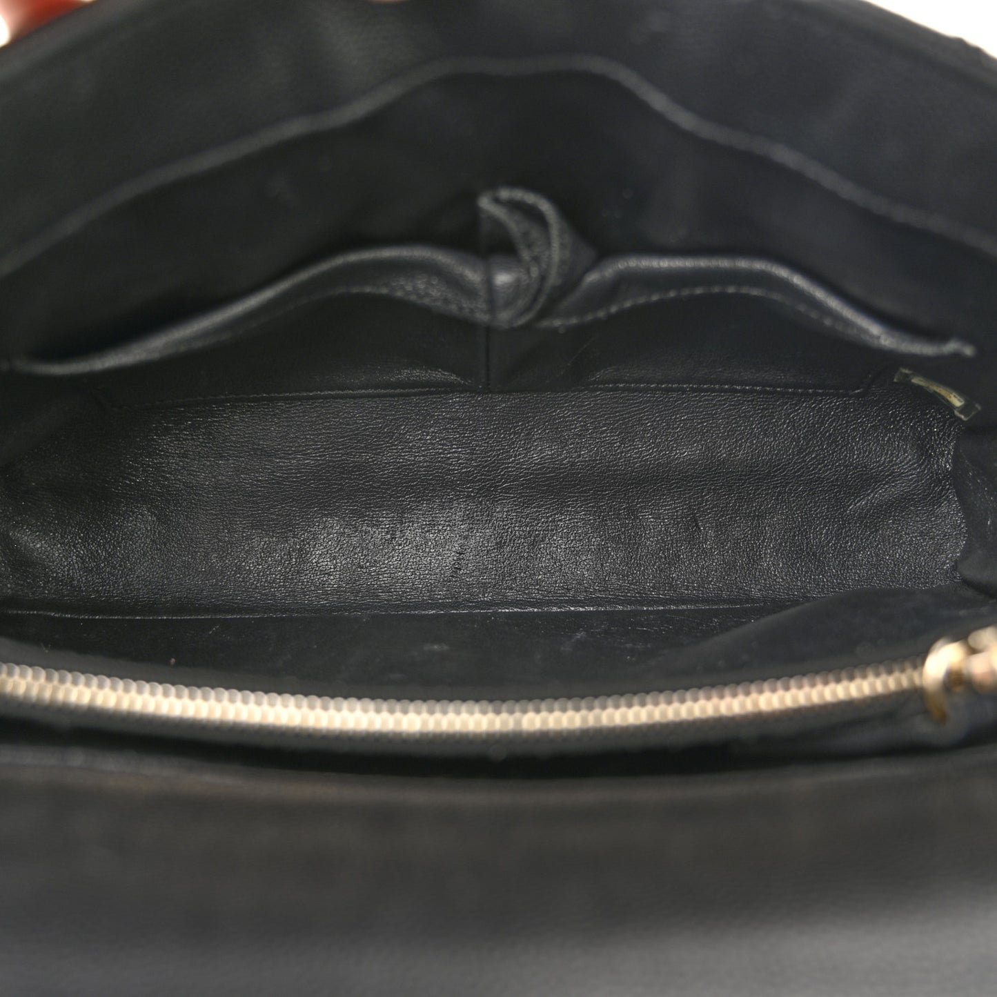 Caviar Lizard Quilted Small Coco Handle Flap Black