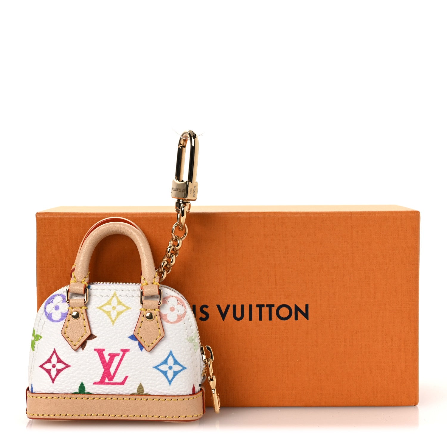 Louis Vuitton LV x TM Monogram Multicolor Micro Alma Bag Charm White 7 of 7