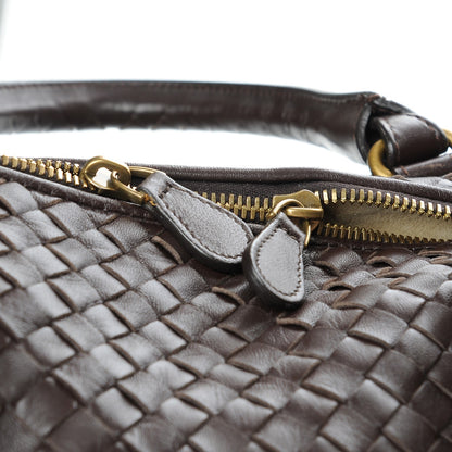 Bottega Veneta Nappa Intrecciato Maxi Convertible Tote Ebano 11 of 12