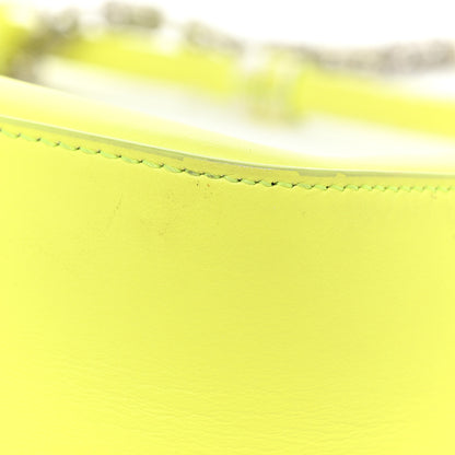Givenchy Smooth Calfskin Small Moon Cut Out Shoulder Bag Fluo Yellow 20 of 23
