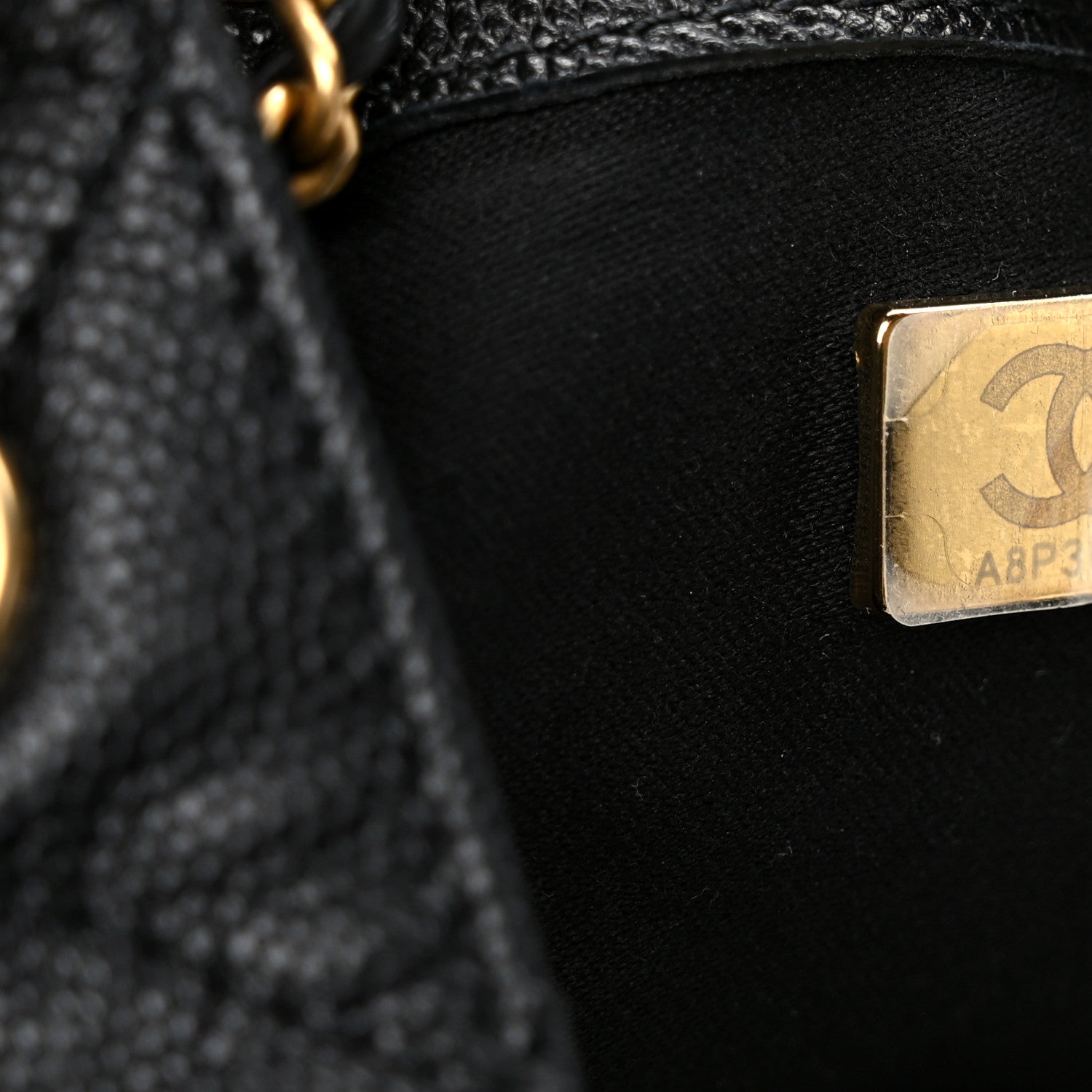 Chanel Caviar Quilted Medium Chanel 25 Handbag Black 7 of 12