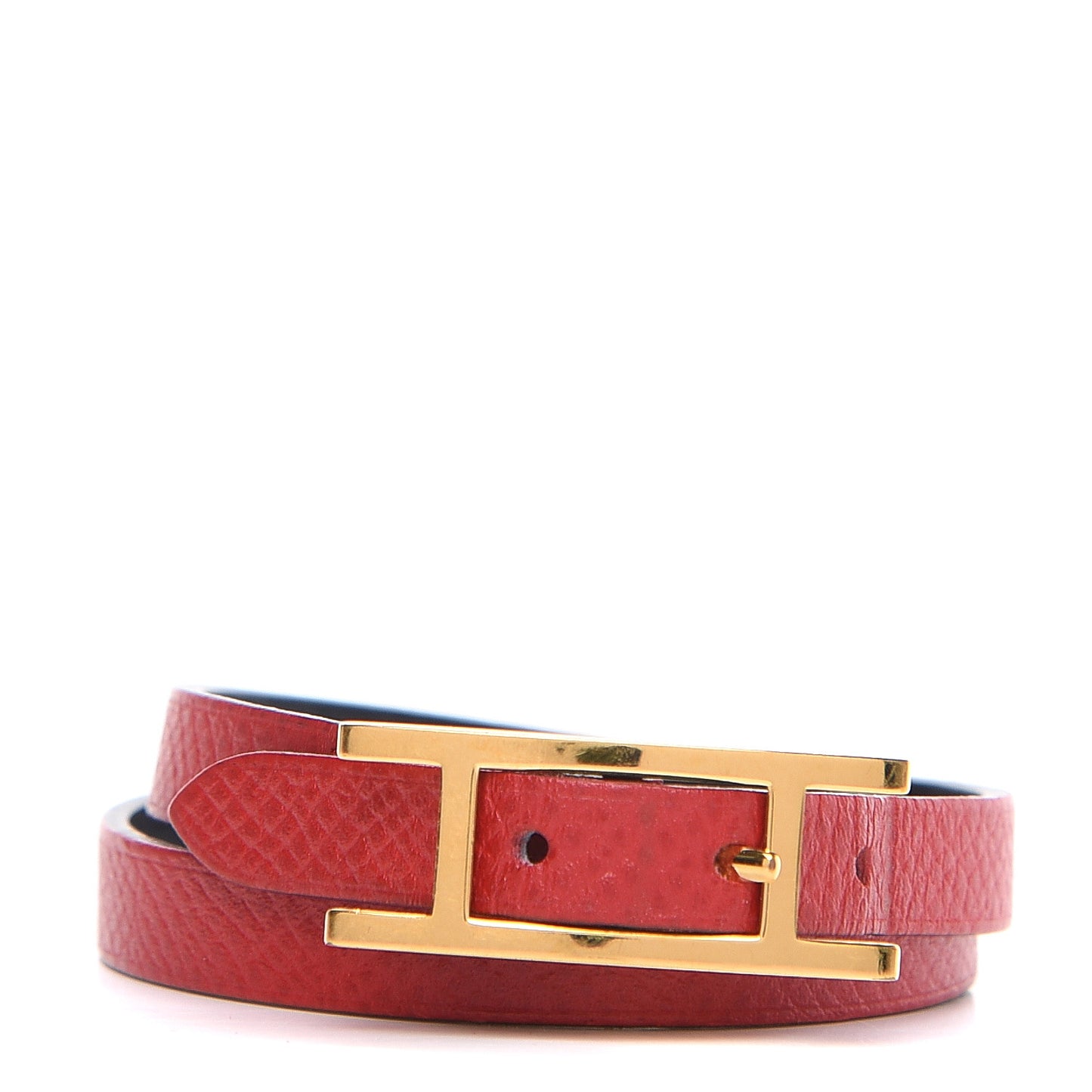 Epsom Behapi Double Tour Bracelet XS Rouge Casaque