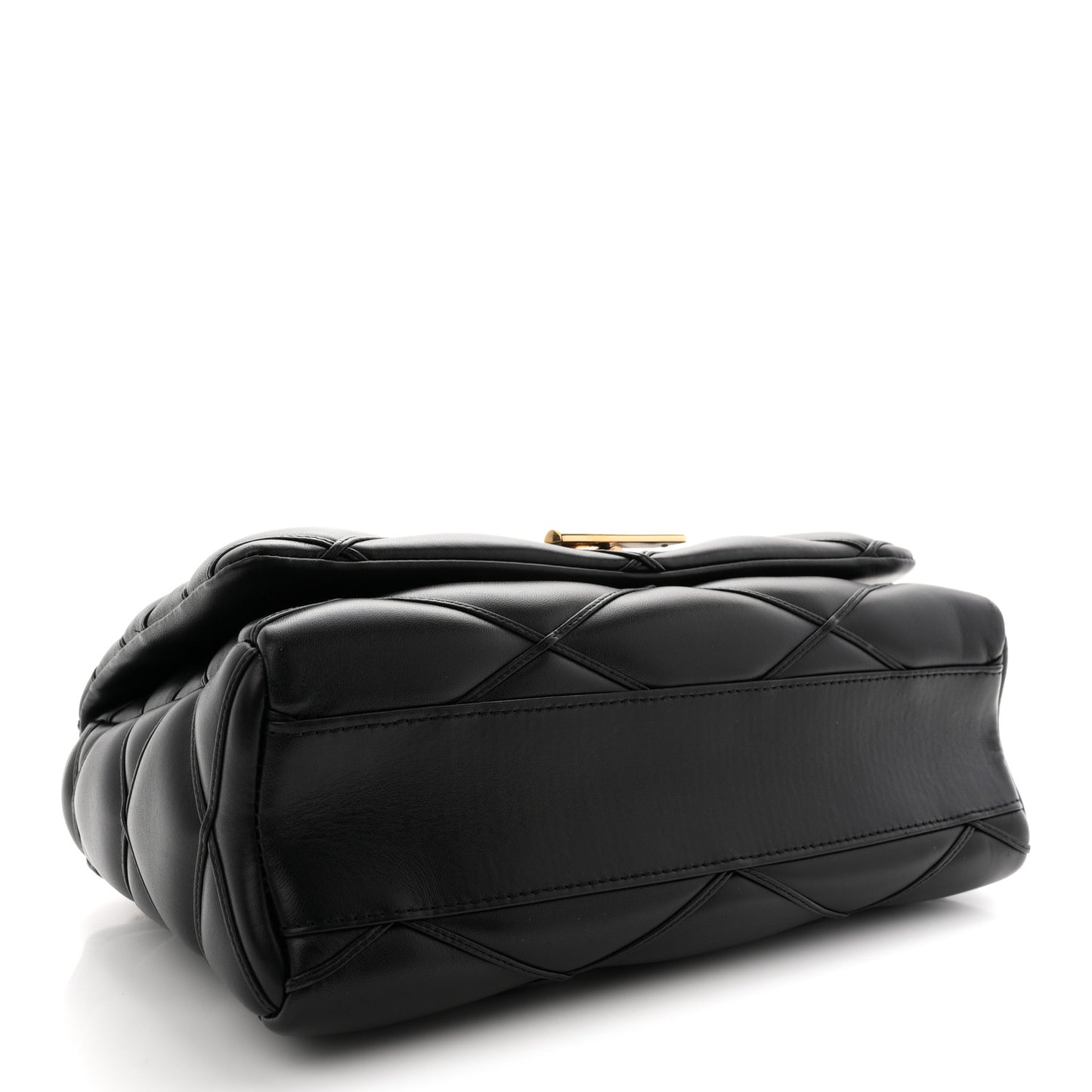 Lambskin Malletage Top Handle GO-14 GM Black