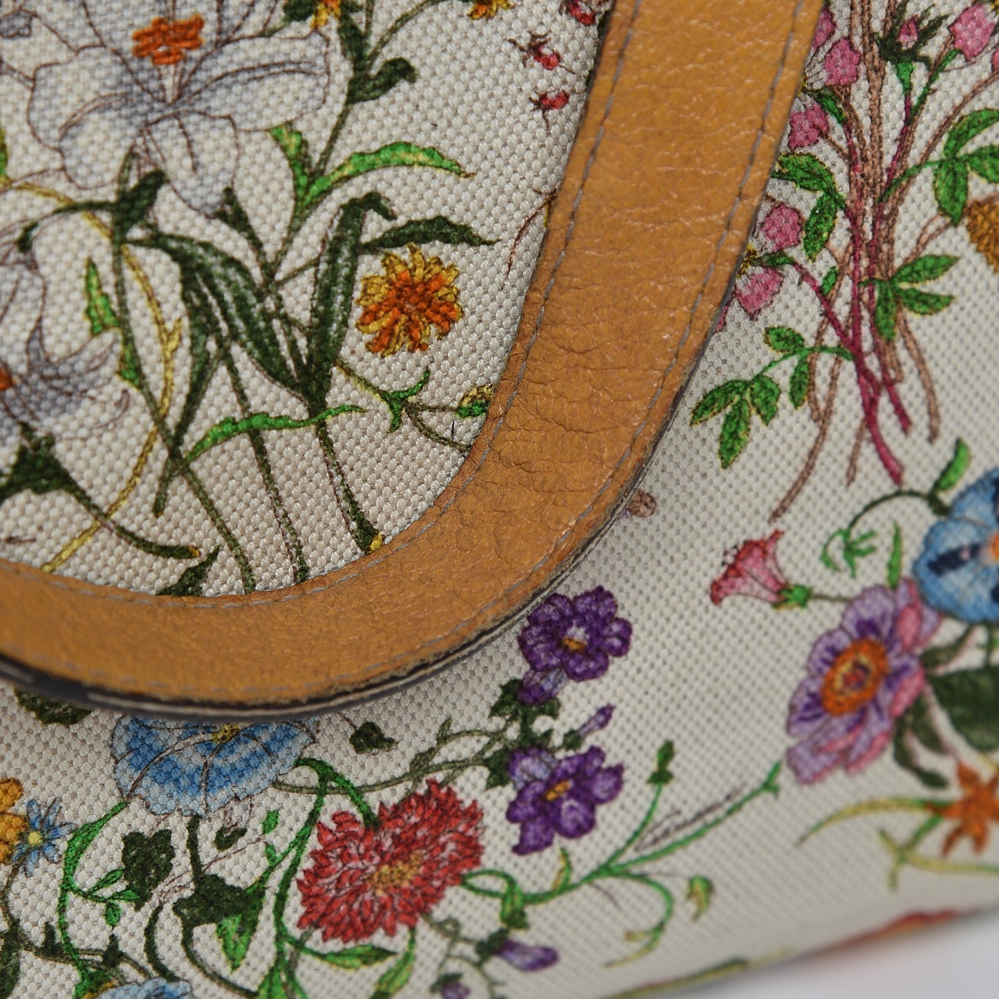 Canvas Large Floral Flora Joy Tote Yellow