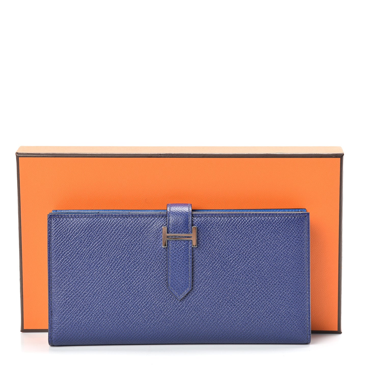 Epsom Bearn Verso Gusset Wallet Bleu Encre Zellige