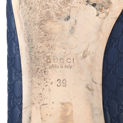 Gucci Microguccissima Flats 39 Navy 7 of 8