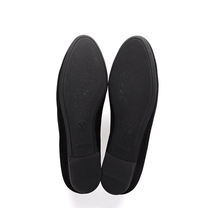Louis Vuitton Suede Monogram Uniformes Ballet Flats 41 Black 5 of 11