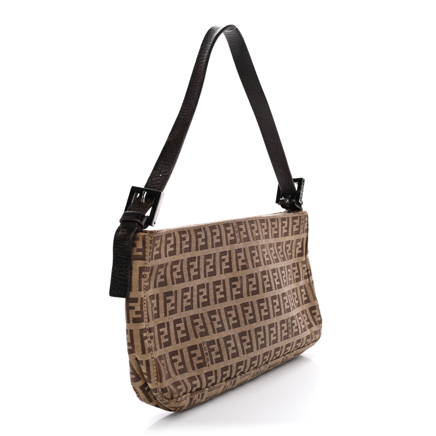 Fendi Zucchino Pochette Dark Brown 3 of 12