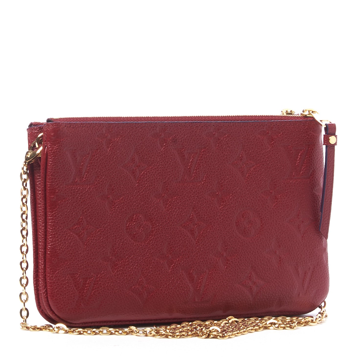 Louis Vuitton Empreinte Double Zip Pochette Cherry Berry 2 of 9