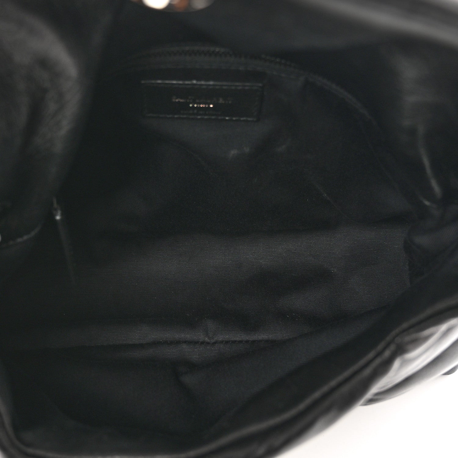 Saint Laurent Lambskin Quilted Monogram Monochrome Small Loulou Puffer Chain Satchel Black 6 of 10