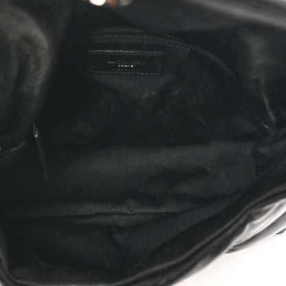 Saint Laurent Lambskin Quilted Monogram Monochrome Small Loulou Puffer Chain Satchel Black 6 of 10