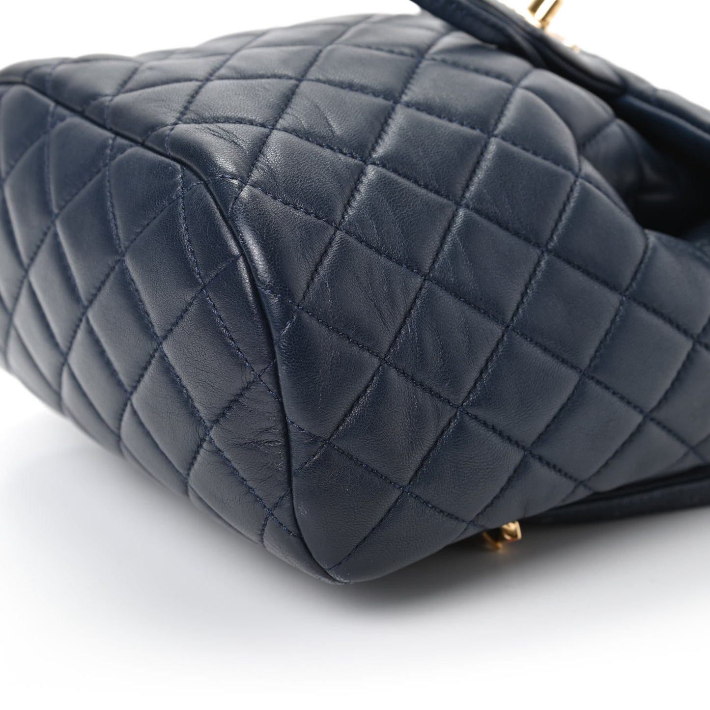 Lambskin Quilted Mini Urban Spirit Backpack Navy