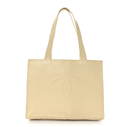 Chanel Caviar CC Tote Beige Clair 1 of 8