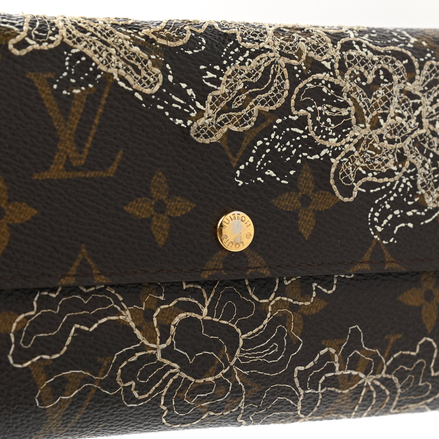 Monogram Dentelle Sarah Wallet Gold