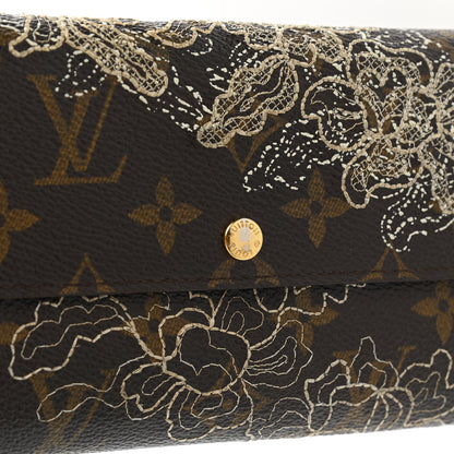 Louis Vuitton Monogram Dentelle Sarah Wallet Gold 10 of 15