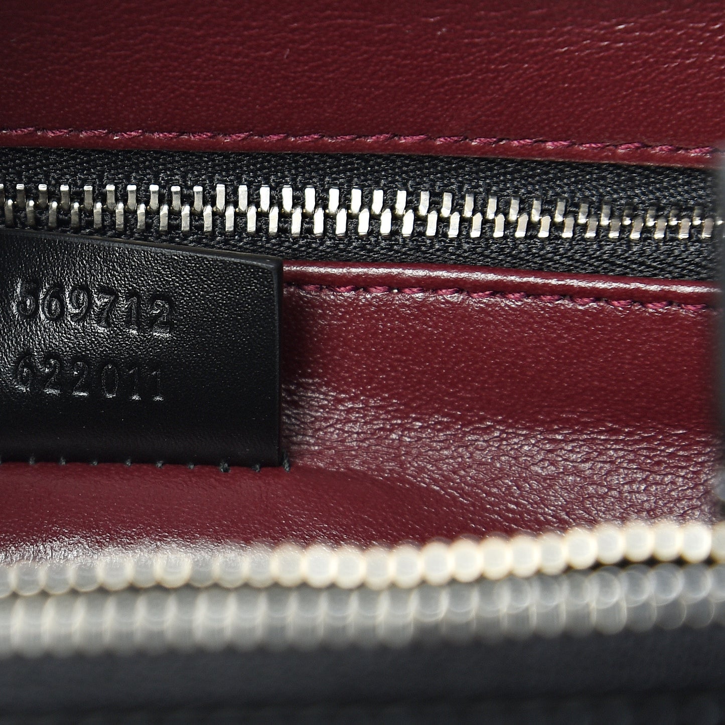 Smooth Calfskin Diagonal Striped Small Zumi Top Handle Bag Black Beige