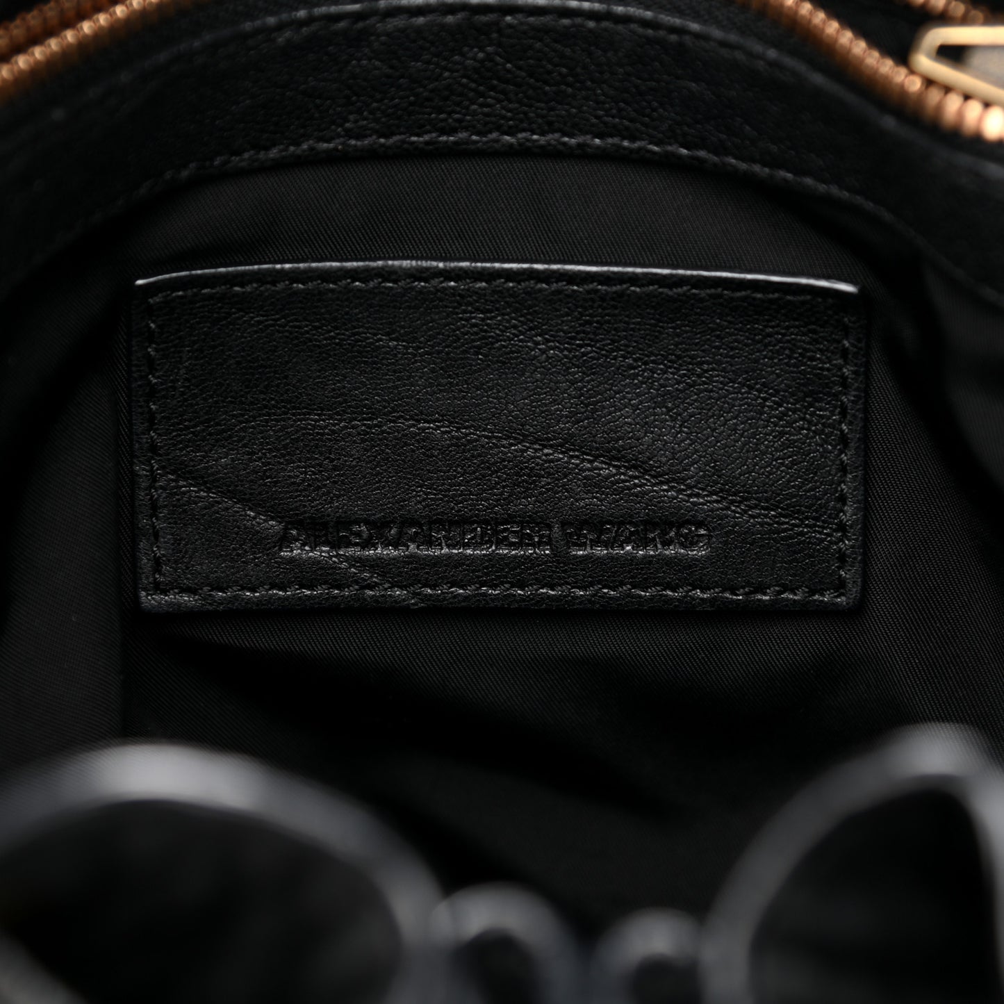 Pebbled Lambskin Diego Bucket Bag Black Antique Brass Hardware