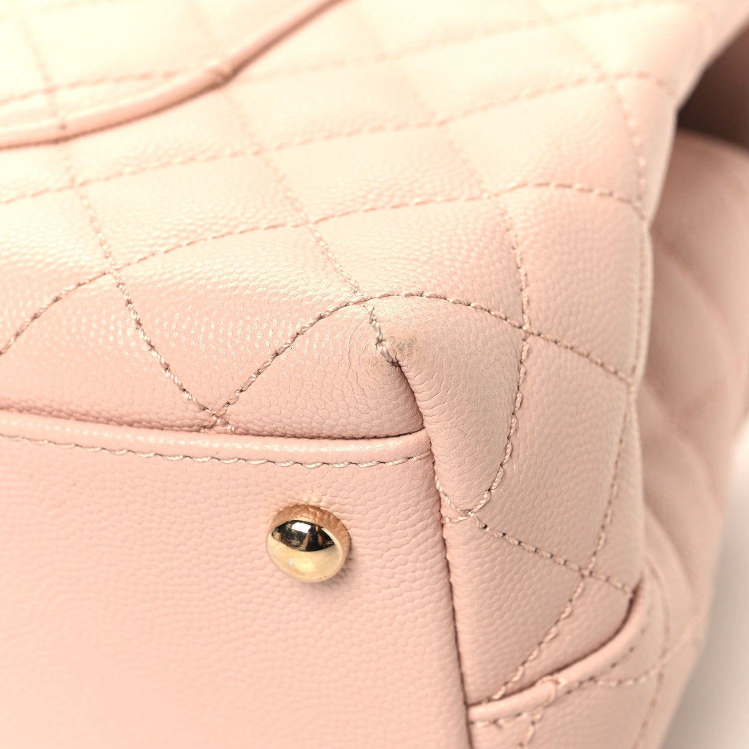 Chanel Caviar Quilted Small Coco Handle Flap Light Pink 12 of 13