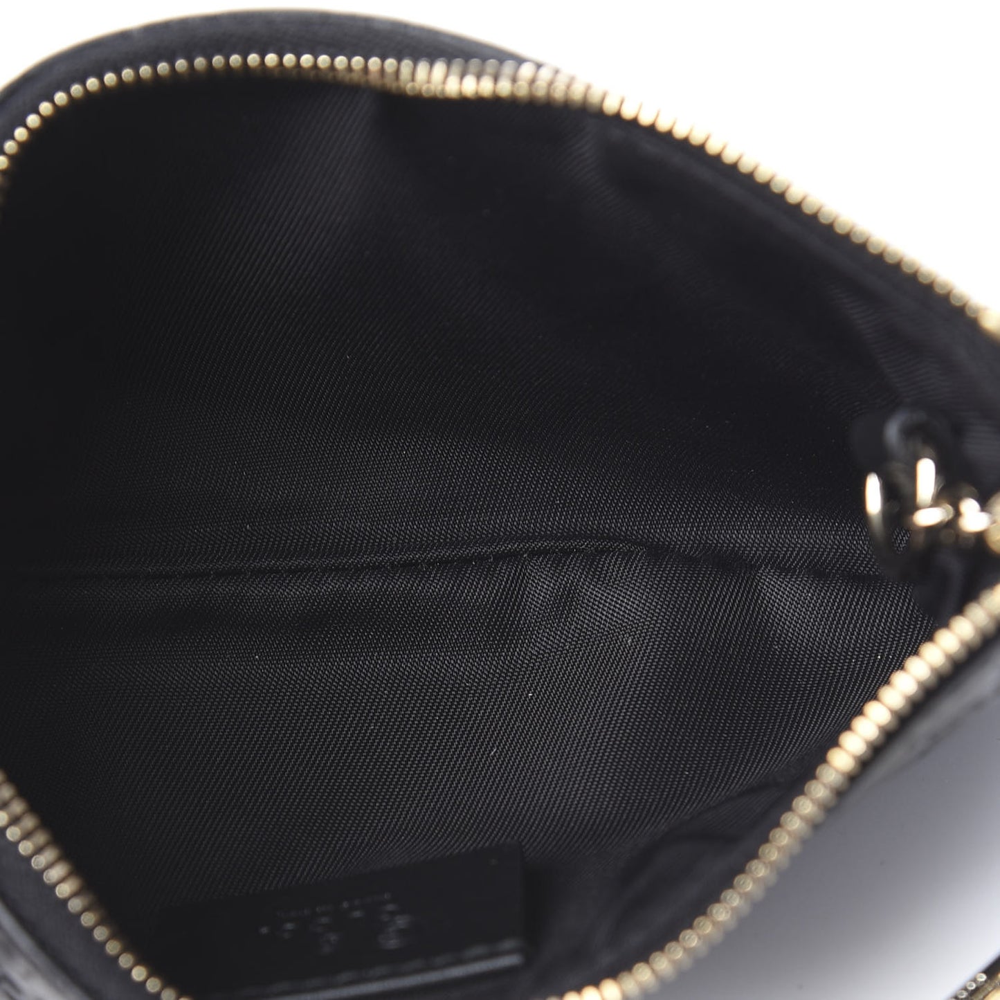 Microguccissima Key Ring Coin Case Black