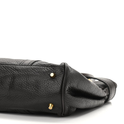 Burberry Calfskin Buckle Tote Dark Brown 13 of 13