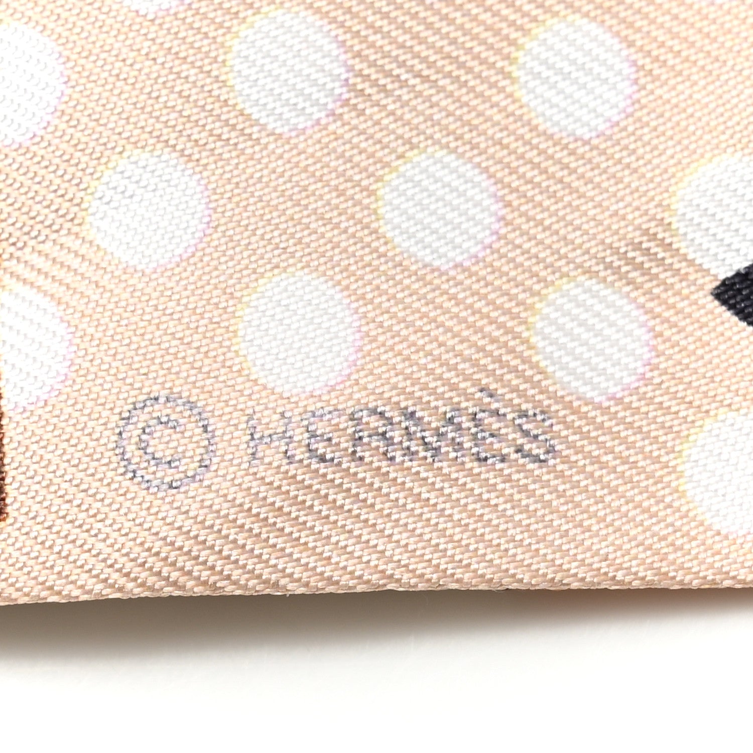 Hermes Silk Cavalier En Formes Twilly Beige Gris Terraco 4 of 4