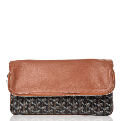 Goyard Goyardine Sainte Marie Soft Clutch Black Gold 2 of 12