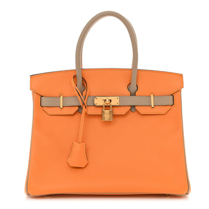 Hermes Epsom Horseshoe Birkin 30 Jaune D'or Trench 1 of 12