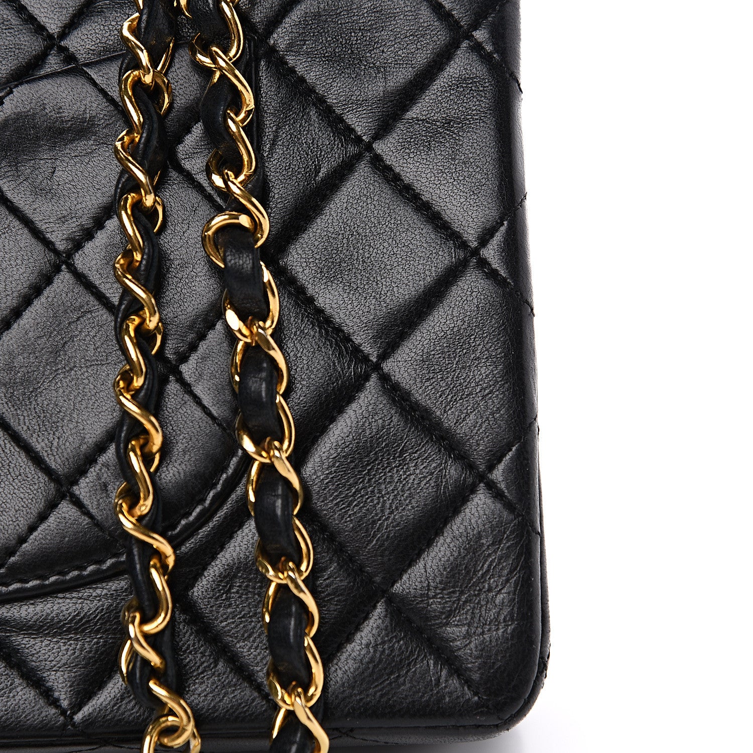 Chanel Lambskin Quilted Medium Double Flap Black 17 of 17