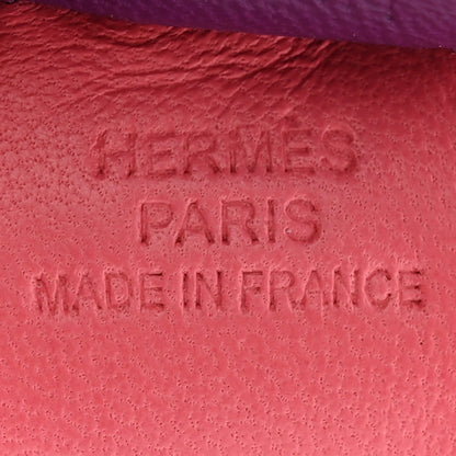 Hermes Milo Lambskin Grigri Rodeo Horse Bag Charm PM Rose Azalee Gold Anemone 3 of 4