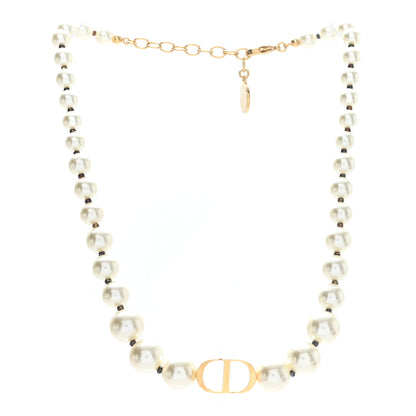 Christian Dior Pearl 30 Montaigne Choker Necklace Gold 3 of 5