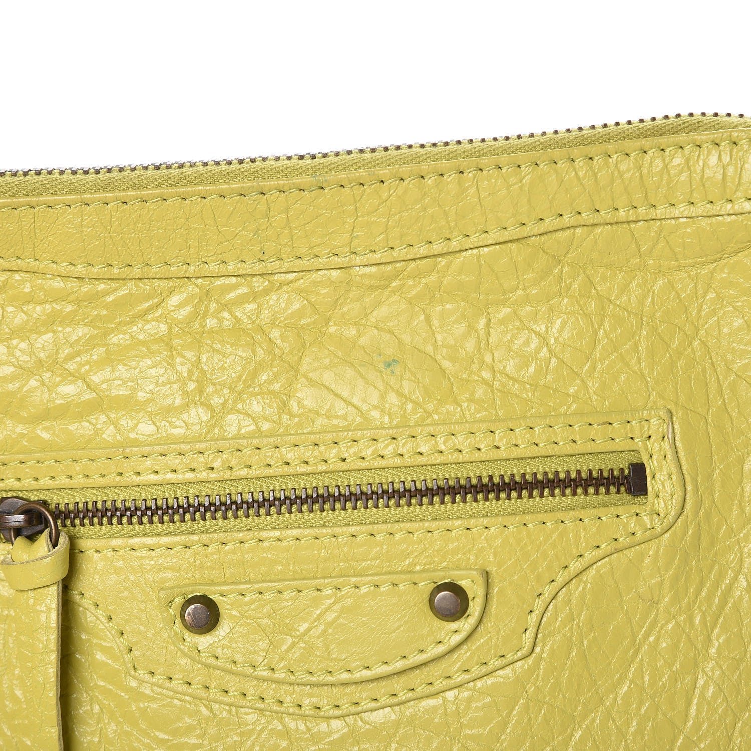 Balenciaga Agneau Classic Hardware Flat Crossbody Jaune Poussin 10 of 13