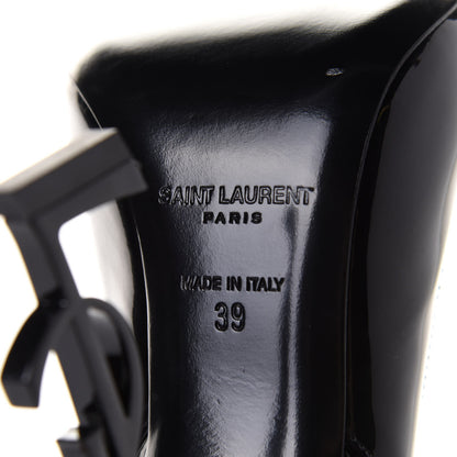 Saint Laurent Patent Opyum 110 Slingback Pumps 39 Black 7 of 9