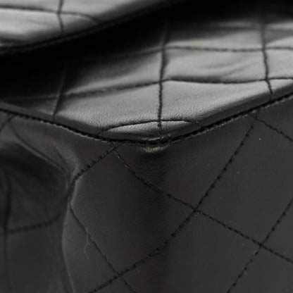 Chanel Lambskin Quilted Medium Double Flap Black 13 of 16