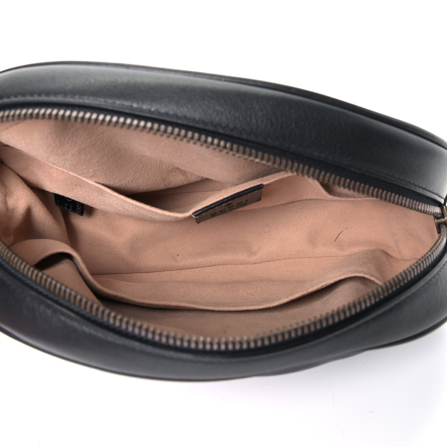 Gucci Calfskin Matelasse GG Marmont Belt Bag 75 30 Black 4 of 5