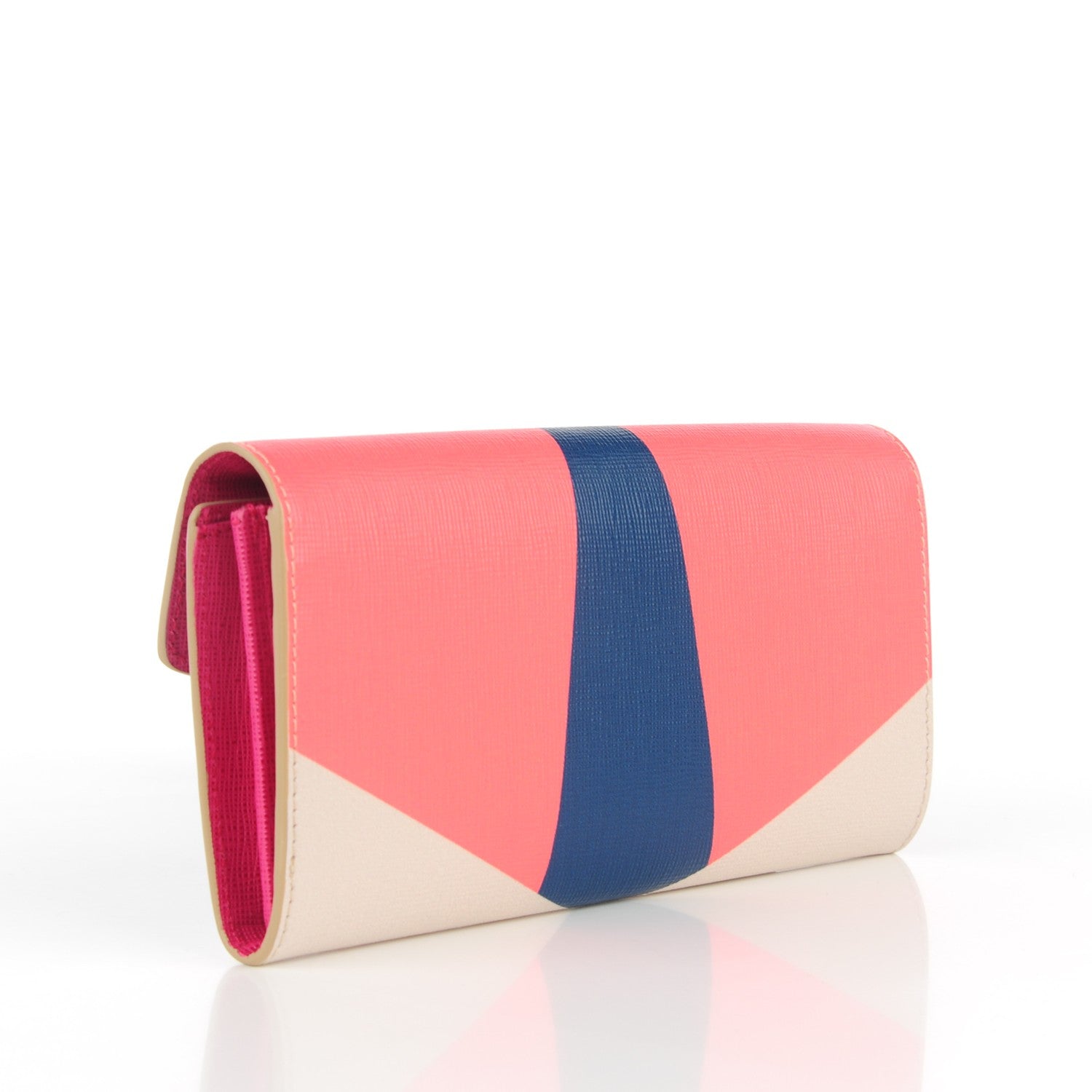 Fendi Vitello Elite Crystal Eye Monster Simply Continental Wallet Bellini Multicolor 3 of 9