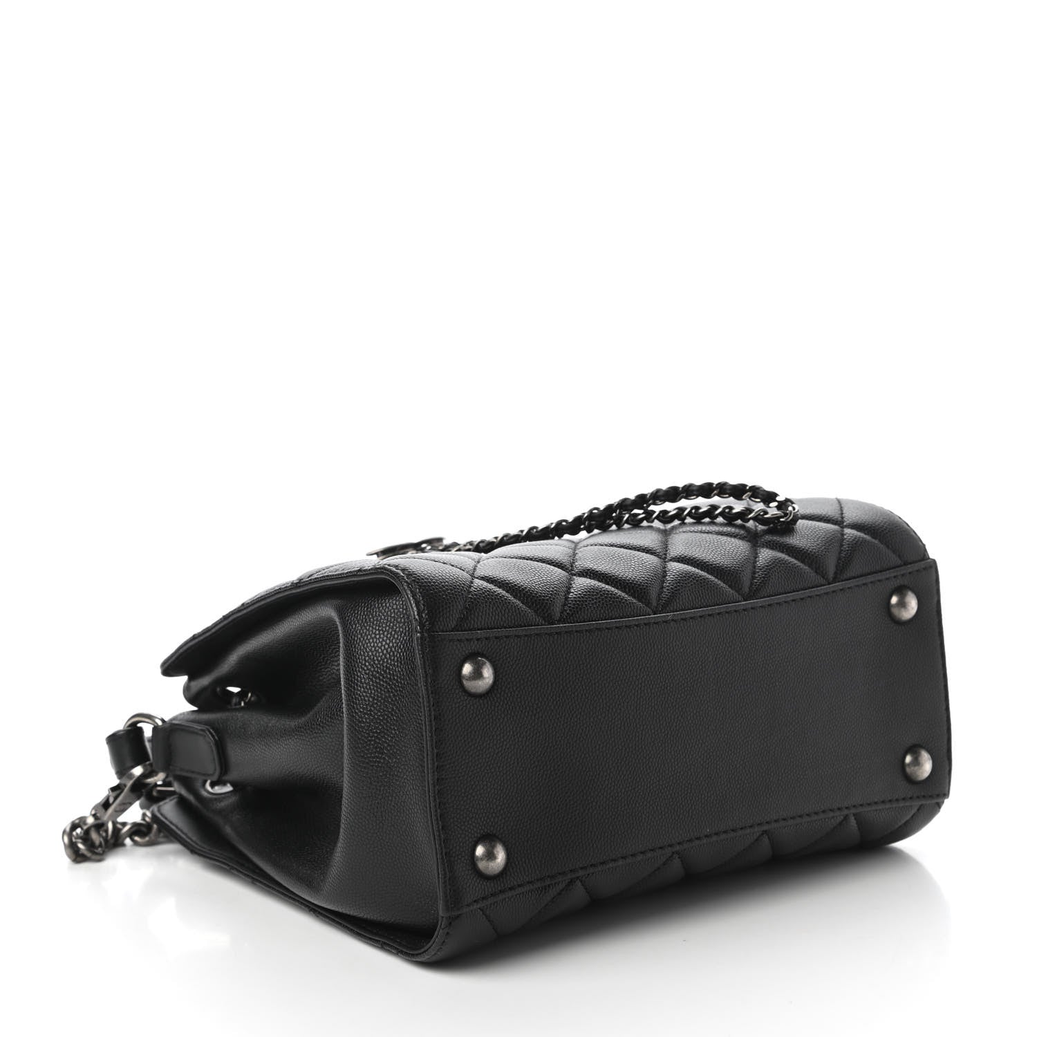 Chanel Caviar Quilted Small CC Bucket Bag Black 4 of 10