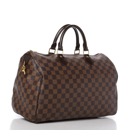 Louis Vuitton Damier Ebene Speedy 35 3 of 10