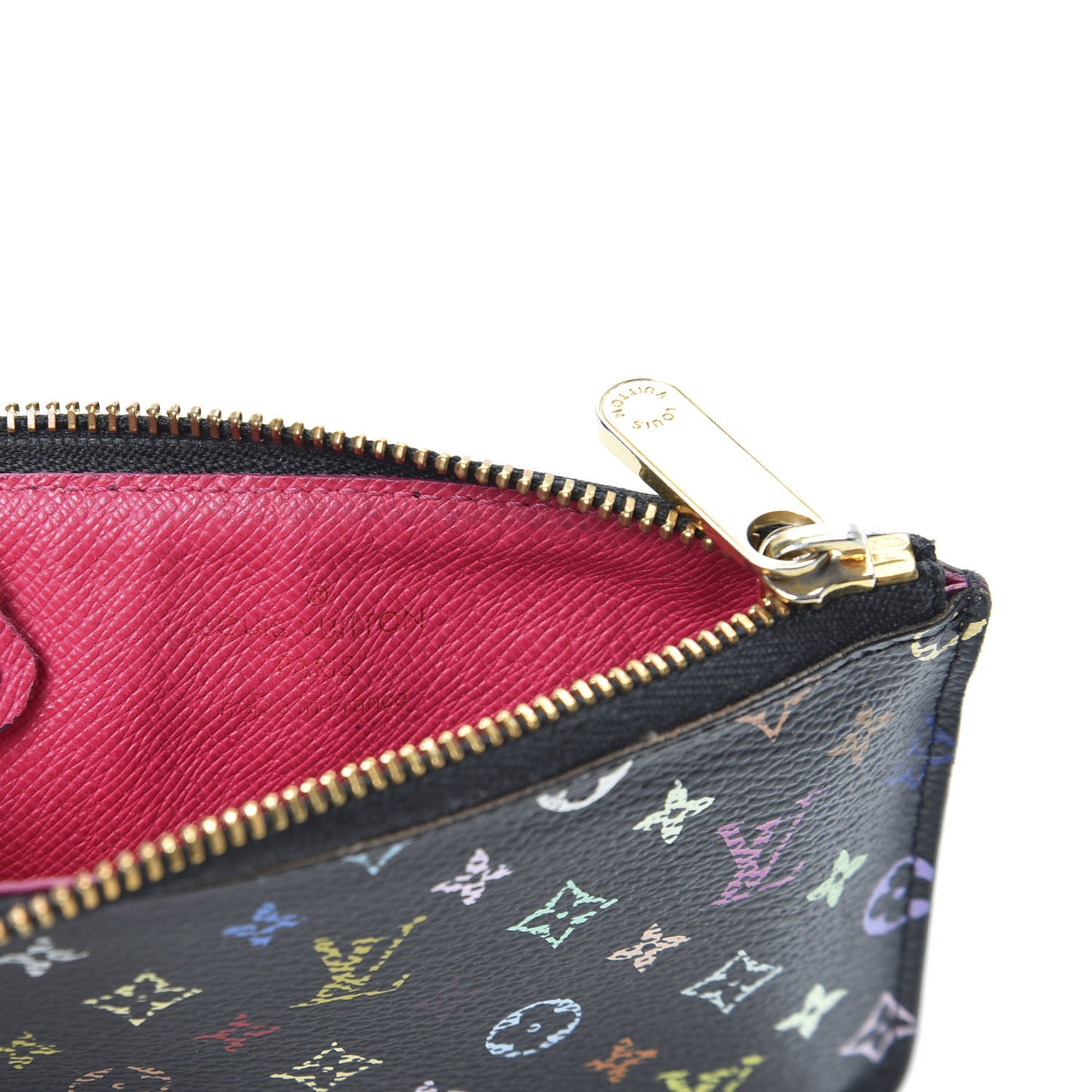Monogram Multicolor Key Pouch Black Grenade