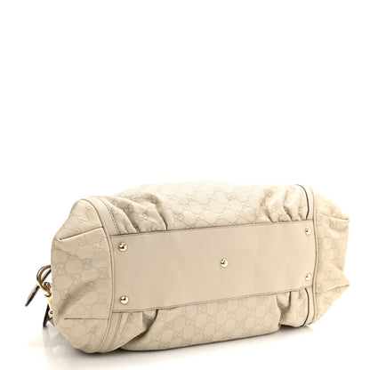 Gucci Guccissima Pop Bamboo Handle Tote Off White 4 of 10