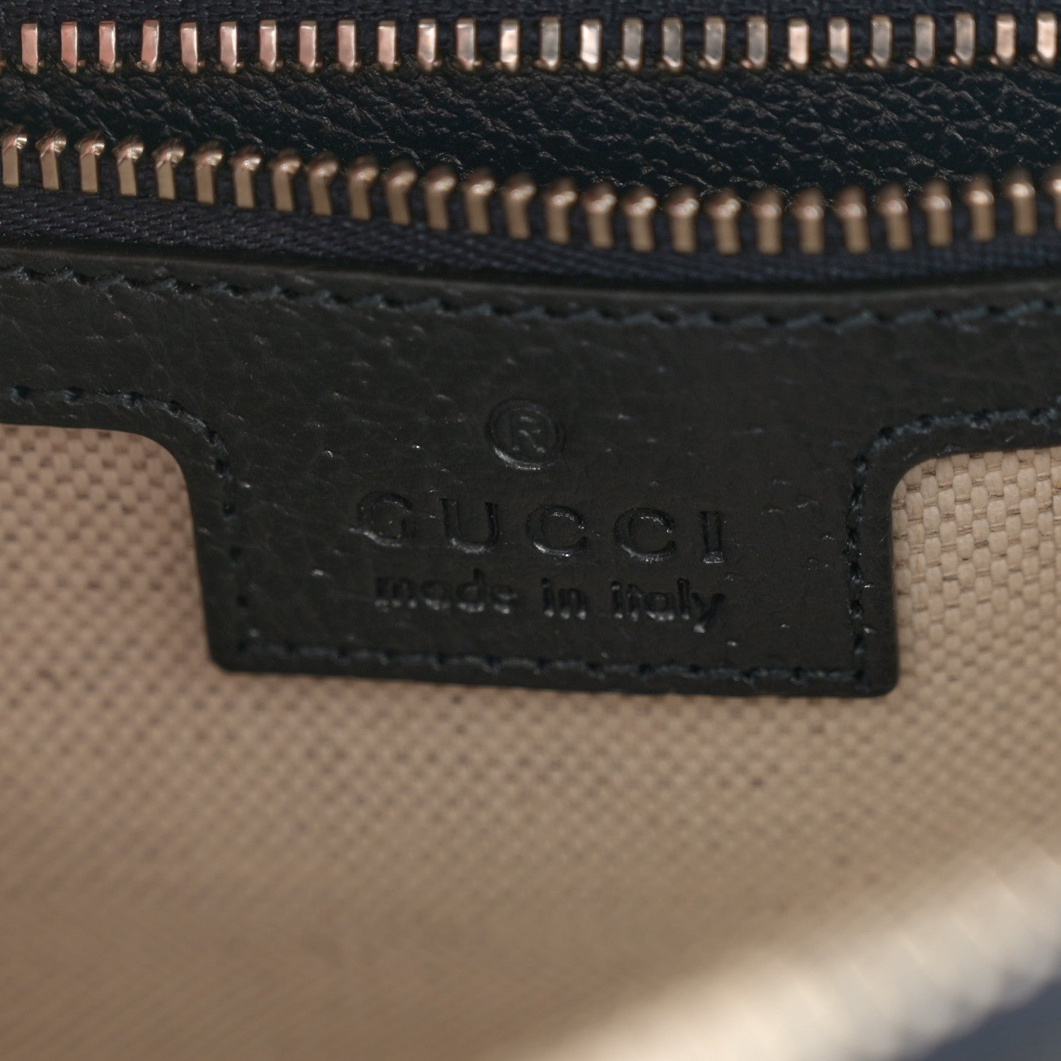 Gucci GG Supreme Monogram Textured Dollar Calfskin Mini Ophidia Flap Shoulder Bag Beige Blue 6 of 10