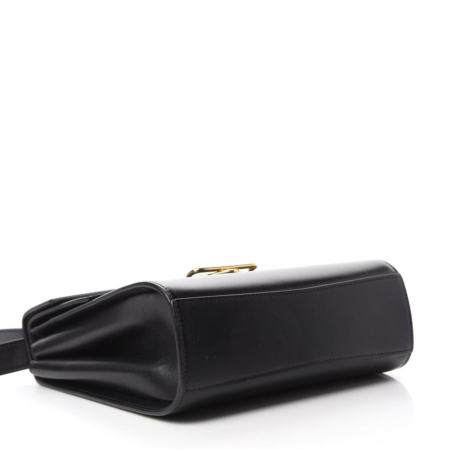 Box Calfskin Nappa Clip Bag Black