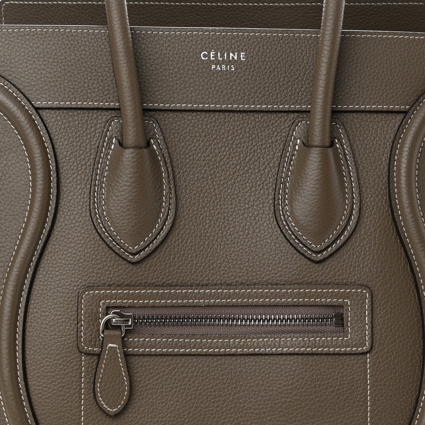 Drummed Calfskin Micro Luggage Souris