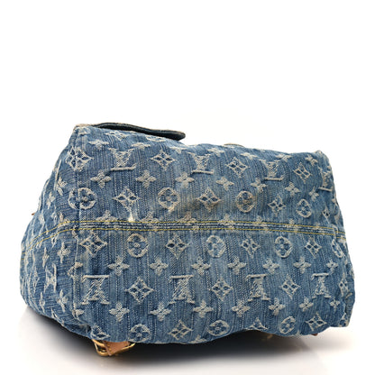 Louis Vuitton Denim Sac a Dos Backpack GM Blue 4 of 11