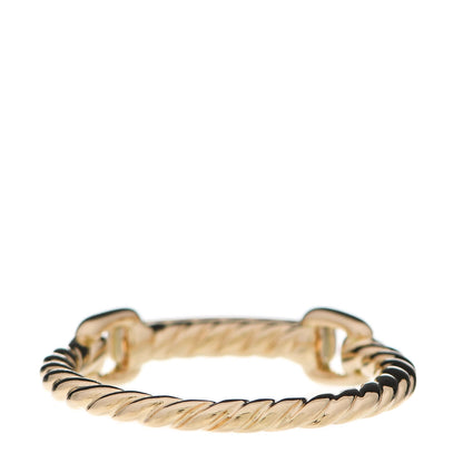 David Yurman 18K Yellow Gold Diamond Pave Petite Ring 54 7 3 of 4
