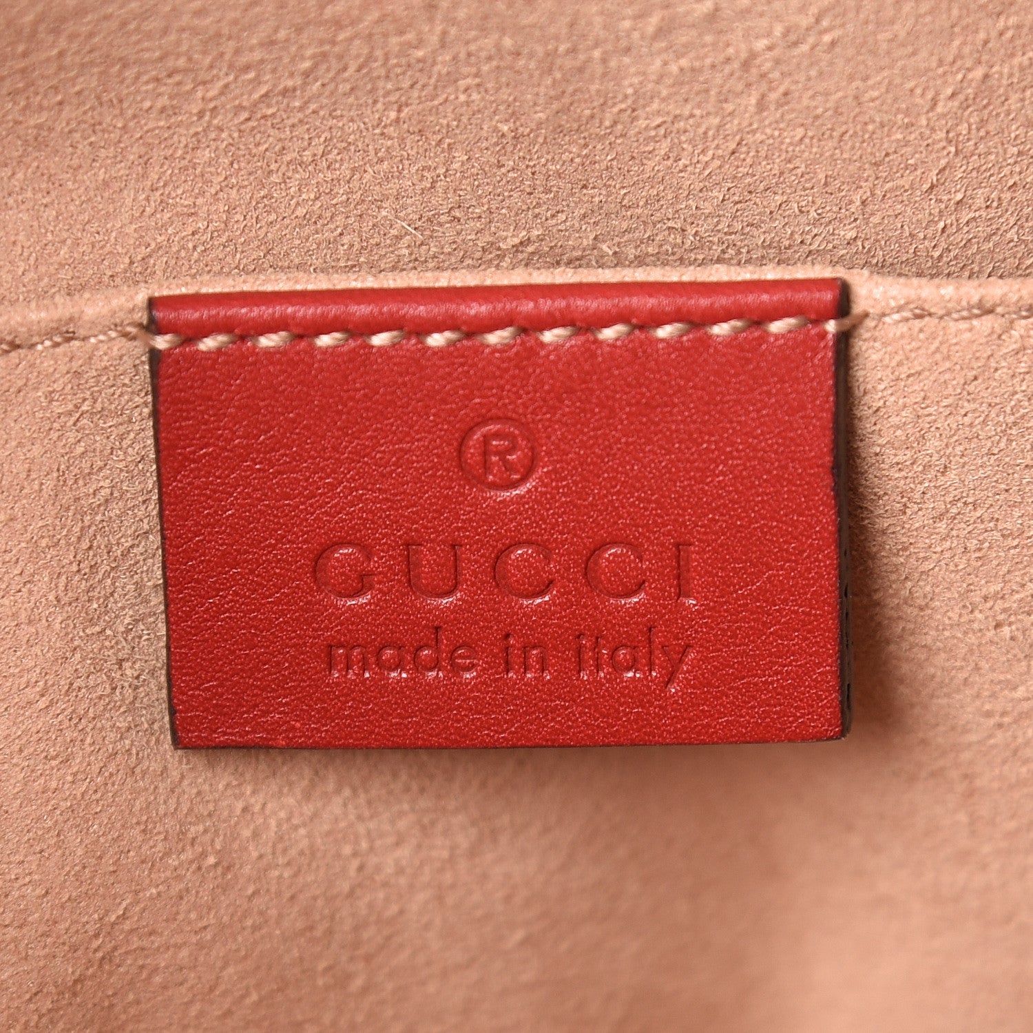 Gucci Calfskin Matelasse GG Marmont Belt Bag 85 34 Hibiscus Red 6 of 10