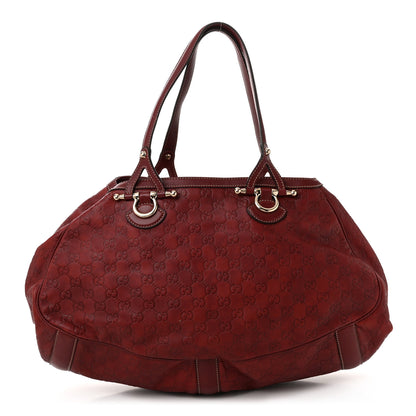 Gucci Guccissima Shoulder Bag Red 1 of 12