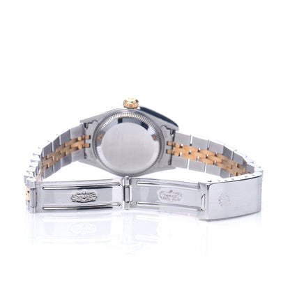 Rolex Stainless Steel 18K Yellow Gold 26mm Oyster Perpetual Datejust Watch White 79173 5 of 7
