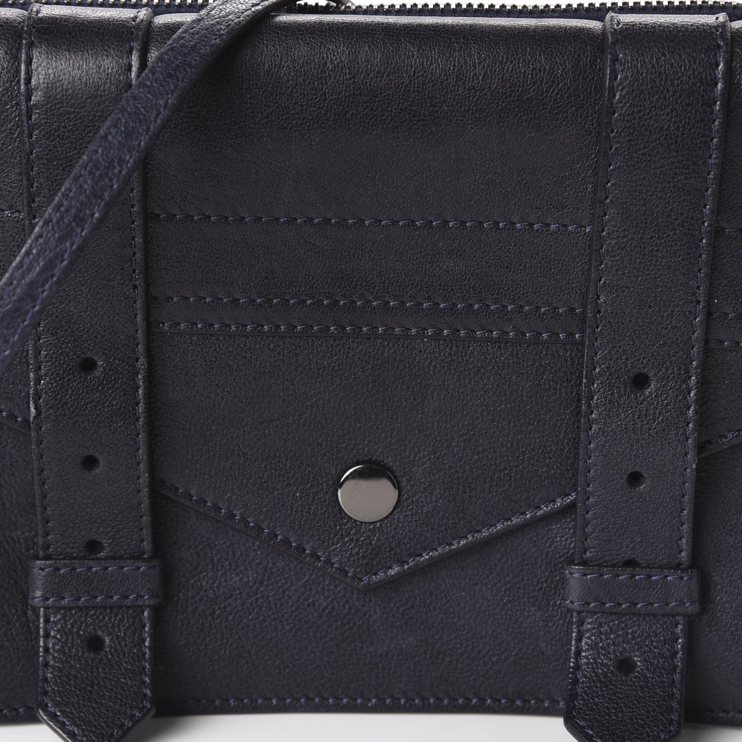 Lambskin PS1 Large Chain Wallet Midnight