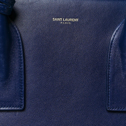 Saint Laurent Calfskin Large Sac De Jour Carryall Navy 8 of 12